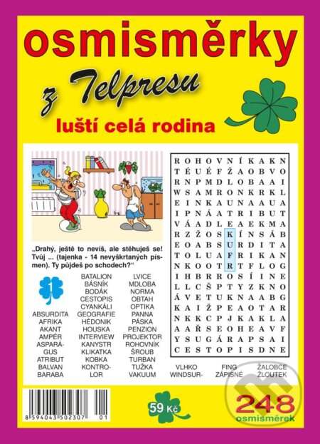 Kniha: Osmisměrky z Telpresu luští celá rodina 1/2024 (Telpres). Telpres, 2024 Kniha: Osmisměrky z Telpresu luští celá rodina 1/2024 (Telpres). Telpres, 2024