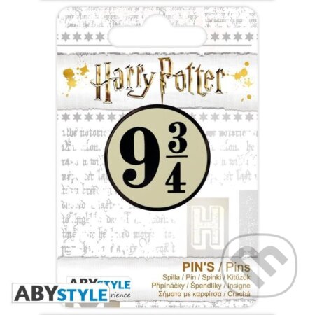 Harry Potter Pin - Nástupiště 9 3/4 (ABYstyle). ABYstyle, 2024 Harry Potter Pin - Nástupiště 9 3/4 (ABYstyle). ABYstyle, 2024