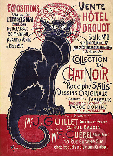 Dřevěné puzzle Art Steinlen Černá kočka, Le Chat Noir, Trefl, 2024