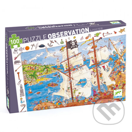 Puzzle: Observation puzzle - Piráti (Djeco). Djeco Puzzle: Observation puzzle - Piráti (Djeco). Djeco