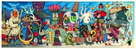 Puzzle: Puzzle gallery – Fantastický orchester (Djeco). Djeco, 2019 Puzzle: Puzzle gallery – Fantastický orchester (Djeco). Djeco, 2019