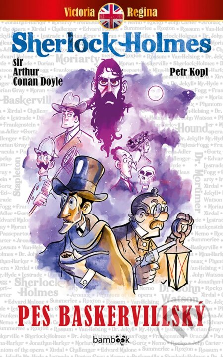 Pes baskervillský - Conan Sir Arthur Doyle, Petr Kopl (ilustrátor), Bambook, 2024