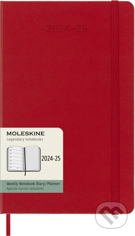 Moleskine – 18-mesačný plánovací diár 2024/2025 - červený (Moleskine). Moleskine, 2024 Moleskine – 18-mesačný plánovací diár 2024/2025 - červený (Moleskine). Moleskine, 2024