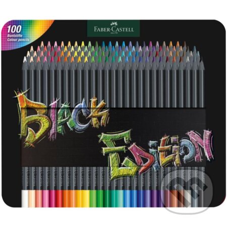 Pastelky Black Edition set plech 100 farebné (Faber-Castell). Faber-Castell Pastelky Black Edition set plech 100 farebné (Faber-Castell). Faber-Castell