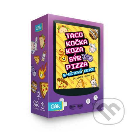 Společenská hra: Taco, kočka - 8-bitová edícia (Albi). Albi, 2024 Společenská hra: Taco, kočka - 8-bitová edícia (Albi). Albi, 2024