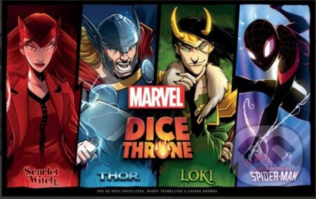 Společenská hra: Marvel Dice Throne CZ: Sada 1 (Gavan Brown, Manny Trembley a Nate Chatellier). REXhry, 2024 Společenská hra: Marvel Dice Throne CZ: Sada 1 (Gavan Brown, Manny Trembley a Nate Chatellier). REXhry, 2024