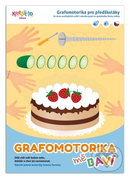 Kniha: Grafomotorika mě baví - pro předškoláky (Lucie Skálová). Kresli.to, 2024 Kniha: Grafomotorika mě baví - pro předškoláky (Lucie Skálová). Kresli.to, 2024
