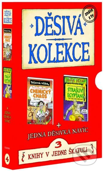 Kniha: Děsivá kolekce 4: Chemický chaos, Strašliví Egypťané (Nick Arnold a Terry Deary). Egmont ČR, 2013 Kniha: Děsivá kolekce 4: Chemický chaos, Strašliví Egypťané (Nick Arnold a Terry Deary). Egmont ČR, 2013