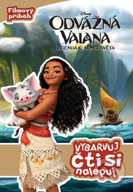 Kniha: Odvážná Vaiana: Vybarvuj, čti si, nalepuj (Egmont ČR). Egmont ČR, 2016 Kniha: Odvážná Vaiana: Vybarvuj, čti si, nalepuj (Egmont ČR). Egmont ČR, 2016
