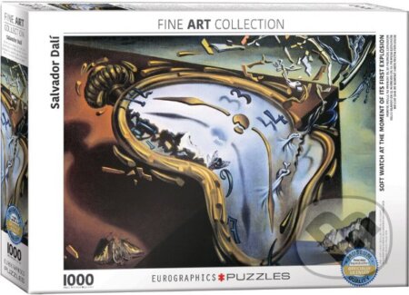 Puzzle: Měkké hodiny v okamžiku prvního výbuchu (Salvador Dalí). EuroGraphics, 2016 Puzzle: Měkké hodiny v okamžiku prvního výbuchu (Salvador Dalí). EuroGraphics, 2016