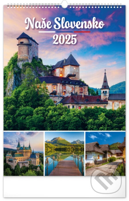 Nástenný kalendár Naše Slovensko 2025, Notique, 2024