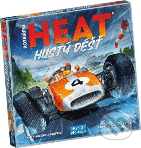 Spoločenská hra: Heat: Hustý déšť - rozšíření (Harding Asger Granerud a Skjold Daniel Pedersen). Days of Wonder, 2024 Spoločenská hra: Heat: Hustý déšť - rozšíření (Harding Asger Granerud a Skjold Daniel Pedersen). Days of Wonder, 2024