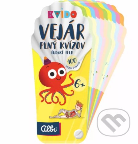 Kniha: Kvído Vejár plný kvízov 6+: Ľudské telo (Albi). Albi, 2018 Kniha: Kvído Vejár plný kvízov 6+: Ľudské telo (Albi). Albi, 2018