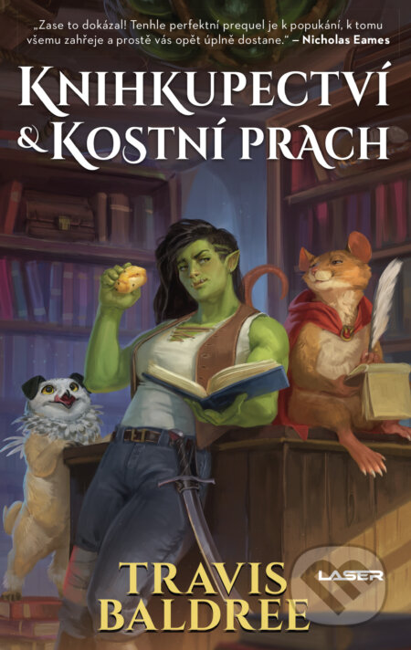 E-kniha: Knihkupectví a kostní prach (Travis Baldree). Laser books, 2024 E-kniha: Knihkupectví a kostní prach (Travis Baldree). Laser books, 2024