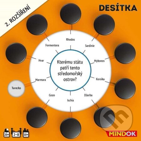 Společenská hra: Desítka (CZ): 2. rozšíření (Mindok). Mindok, 2024 Společenská hra: Desítka (CZ): 2. rozšíření (Mindok). Mindok, 2024
