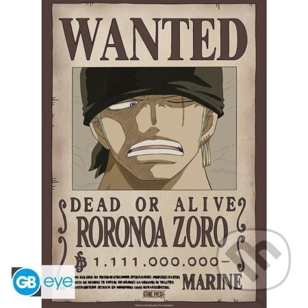 One Piece Plagát - Wanted Zoro, , 2024