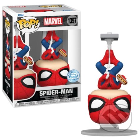 Funko POP Marvel: Spider-Man with Hot Dog (upside down) (Funko). Funko, 2024 Funko POP Marvel: Spider-Man with Hot Dog (upside down) (Funko). Funko, 2024