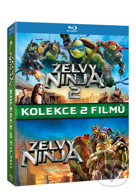 Film: Želvy Ninja kolekce 1.-2. (Dave Green a Jonathan Liebesman) (Blu-ray). Magicbox, 2016 Film: Želvy Ninja kolekce 1.-2. (Dave Green a Jonathan Liebesman) (Blu-ray). Magicbox, 2016