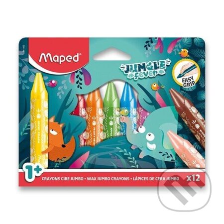 Voskovky Jungle Fever Jumbo 12 ks (Maped). Maped, 2024 Voskovky Jungle Fever Jumbo 12 ks (Maped). Maped, 2024