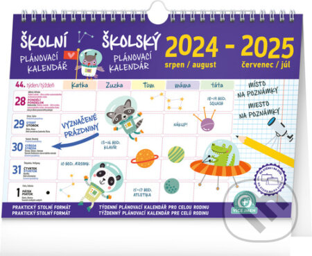Školní plánovací kalendář 2024/2025, Notique, 2024