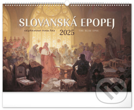 Nástenný kalendár Slovanská epopeja – Alfons Mucha 2025, Notique, 2024