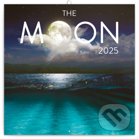 Nástenný poznámkový kalendárv Moon (Mesiac) 2025, Notique, 2024