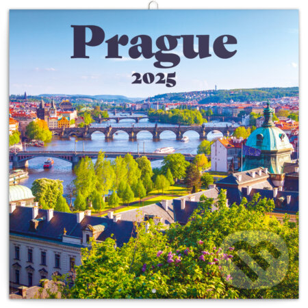 Nástenný poznámkový kalendár Prague (Praha) 2025, Notique, 2024