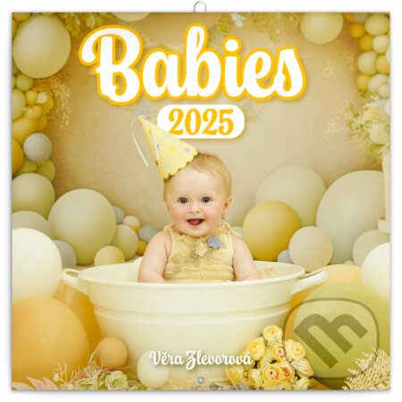 Nástenný poznámkový kalendár Babies 2025 - Věra Zlevorová, Notique, 2024