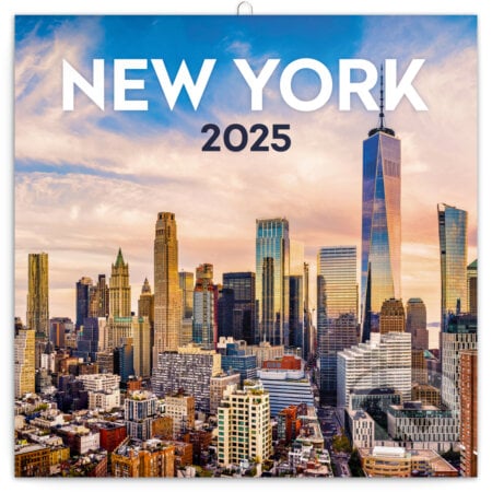 Nástenný poznámkový kalendár New York 2025, Notique, 2024
