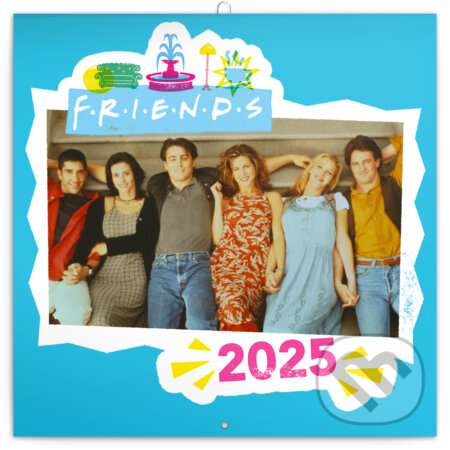 Nástenný poznámkový kalendár Friends (Priatelia) 2025, Notique, 2024