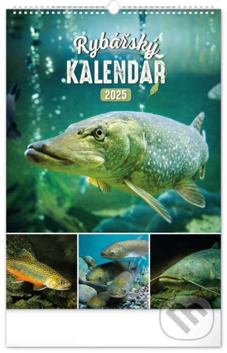 Nástenný kalendár Rybársky 2025, Notique, 2024