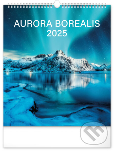 Nástenný kalendár Aurora borealis (Polárna žiara) 2025, Notique, 2024