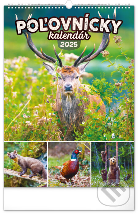 Nástenný kalendár Poľovnícky 2025, 33 × 46 cm, Notique, 2024