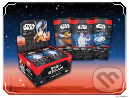 Spoločenská hra: Star Wars: Unlimited - Spark of Rebellion Booster Box (Display 24 Booster) (Fantasy Flight Games). Fantasy Flight Games, 2024 Spoločenská hra: Star Wars: Unlimited - Spark of Rebellion Booster Box (Display 24 Booster) (Fantasy Flight Games). Fantasy Flight Games, 2024