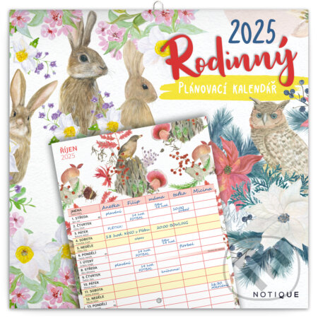 NOTIQUE Nástěnný Rodinný plánovací kalendář 2025 (Notique). Notique, 2024 NOTIQUE Nástěnný Rodinný plánovací kalendář 2025 (Notique). Notique, 2024
