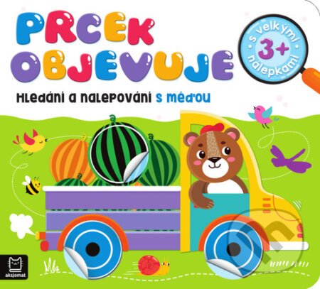 Kniha: Prcek objevuje: Hledání a nalepování s méďou (Agnieszka Bator a Bogusław Michalec). Aksjomat, 2024 Kniha: Prcek objevuje: Hledání a nalepování s méďou (Agnieszka Bator a Bogusław Michalec). Aksjomat, 2024