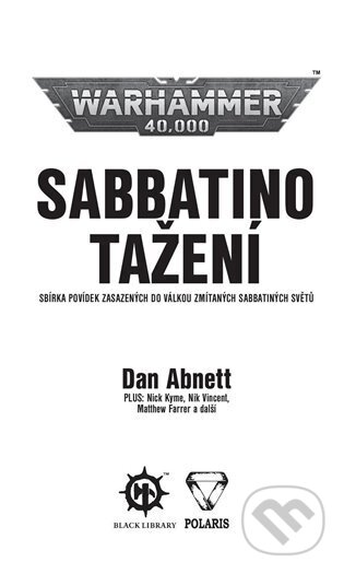 Sabbatino tažení - Dan Abnett, Polaris, 2024
