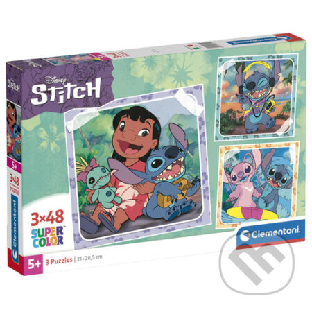 Puzzle Disney Stitch 3x48, Trigo, 2024