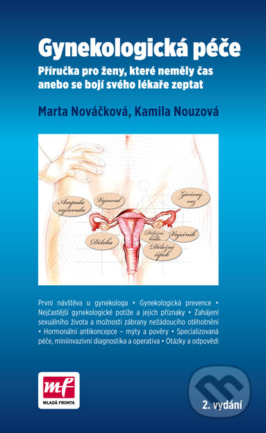 Kniha: Gynekologická péče (Kamila Nouzová a Marta Nováčková). Mladá fronta, 2016 Kniha: Gynekologická péče (Kamila Nouzová a Marta Nováčková). Mladá fronta, 2016