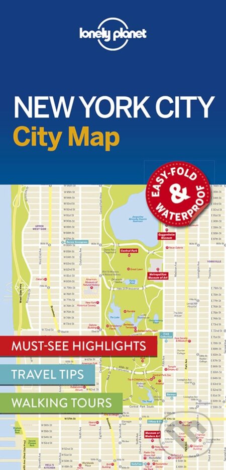 New York City Map, Lonely Planet, 2016