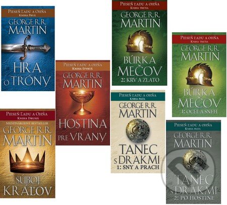 Kniha: Pieseň ľadu a ohňa 1-5 (Kolekcia) (George R.R. Martin), 2016 Kniha: Pieseň ľadu a ohňa 1-5 (Kolekcia) (George R.R. Martin), 2016
