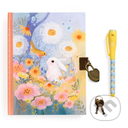 Kendra: tajný zápisník s čarovným perom, zámkom a 2 kľúčikmi z kolekcie Lovely Paper, Djeco, 2024