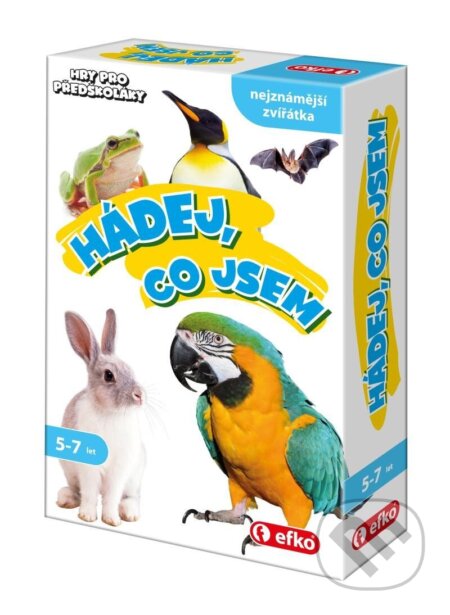 Spoločenská hra: Hry pro předškoláky - Hádej, co jsem (EFKO karton s.r.o.). EFKO karton s.r.o., 2024 Spoločenská hra: Hry pro předškoláky - Hádej, co jsem (EFKO karton s.r.o.). EFKO karton s.r.o., 2024