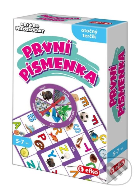 Spoločenská hra: Hry pro předškoláky - První písmena (EFKO karton s.r.o.). EFKO karton s.r.o., 2024 Spoločenská hra: Hry pro předškoláky - První písmena (EFKO karton s.r.o.). EFKO karton s.r.o., 2024