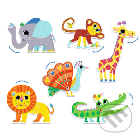 Puzzle: Puzzle duo pohyblivé: Zvieratká (Djeco). Djeco, 2024 Puzzle: Puzzle duo pohyblivé: Zvieratká (Djeco). Djeco, 2024