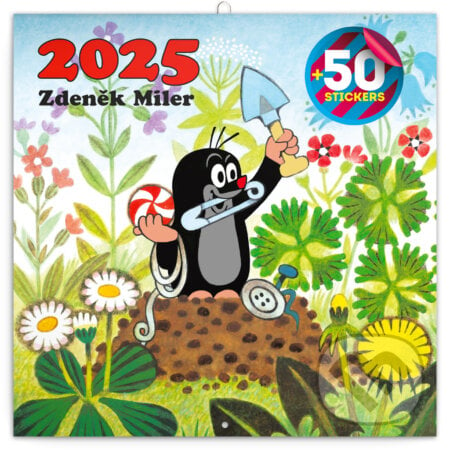 Nástenný poznámkový kalendár Krtko 2025 - Zdeněk Miler (Ilustrátor), Notique, 2024