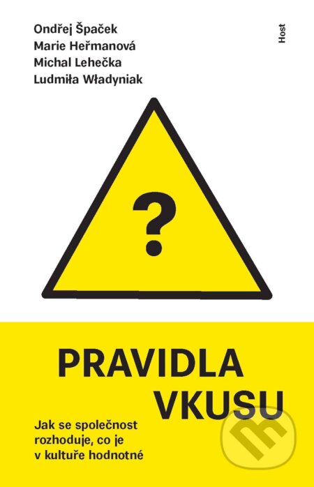 E-kniha: Pravidla vkusu (Ludmila Wladyniak, Marie Heřmanová, Michal Lehečka a Ondřej Špaček). Host, 2024 E-kniha: Pravidla vkusu (Ludmila Wladyniak, Marie Heřmanová, Michal Lehečka a Ondřej Špaček). Host, 2024