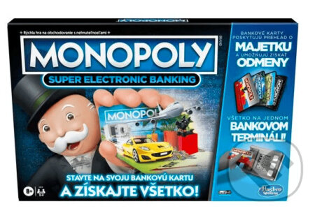 Spoločenská hra: Monopoly Super elektronické bankovnictvo SK (Hasbro). Hasbro, 2024 Spoločenská hra: Monopoly Super elektronické bankovnictvo SK (Hasbro). Hasbro, 2024