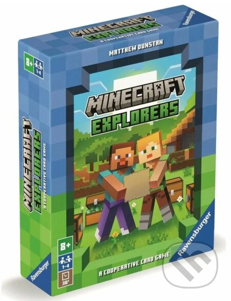 Spoločenská hra: Minecraft Explorers (Matthew Dunstan). Ravensburger, 2024 Spoločenská hra: Minecraft Explorers (Matthew Dunstan). Ravensburger, 2024