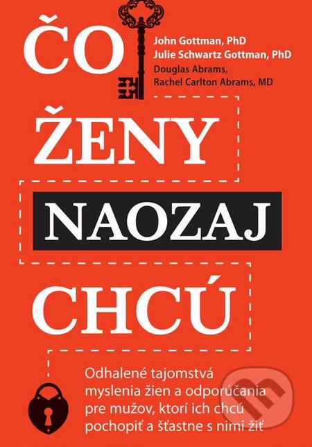 Kniha: Čo ženy naozaj chcú (John Gottman, Julie Schwartz Gottman a kolektív). Eastone Books, 2016 Kniha: Čo ženy naozaj chcú (John Gottman, Julie Schwartz Gottman a kolektív). Eastone Books, 2016